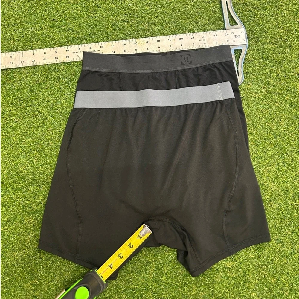 Lululemon Mens Always in Motion Boxer 5 2 Pack Black Grey Size M